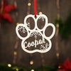 Personalized Dog Paw Ornament Custom Pet Christmas Ornament Animal 2022 Ornament HT