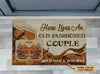 Personalized Cocktail Old-fashioned Couple Customized Doormat