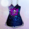 Skull Butterfly Criss-cross tank top, Rompers VA
