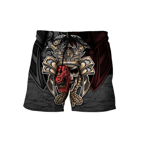 Men Samurai shorts Premium Personalized 3D Printed Oni Samurai shorts