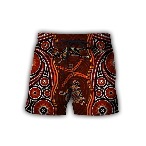 Men Shorts Aboriginal Naidoc Week Heal the Kangaroo and Turtle 3D print shirts