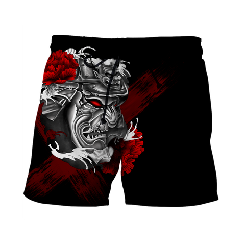 Men Samurai shorts Premium 3D Printed Samurai Tatoo shorts MEI