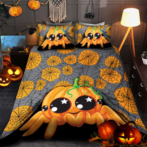 Spider Halloween Bedding Set Bedspread Duvet Cover Set Home Decor ND