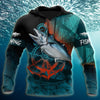 Ocean Fishing on the helm 3D all over shirts for men and women