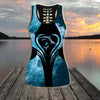 Women Tank top Leggings Shark fishing gear blue ocean Combo Legging + Tank