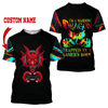 Men Tattoo Shirt Black Red Premium Dragon Tattoo Personalized Name 3D Printed Unisex Shirts Pi03052102