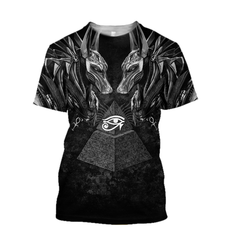 Egyptian Shirt Horus Eye Egypt Anubis Ancient 3D Shirts for men and women