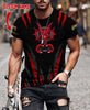 Men Tattoo Shirt Black Red Premium Dragon Tattoo Personalized Name 3D Printed Unisex Shirts Pi03052104