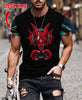 Men Tattoo Shirt Black Red Premium Dragon Tattoo Personalized Name 3D Printed Unisex Shirts Pi03052102