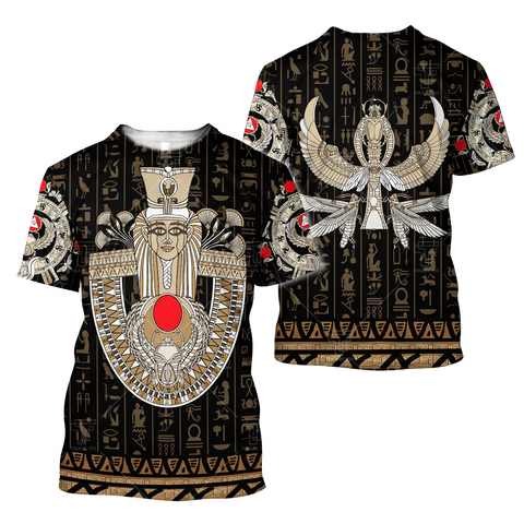 Ancient Egypt ver1 Painting Pattern 3D Tattoo Combo T-Shirt Short