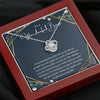 To A Wonderful Boss Love Knot Message Card Necklace, Boss Day Message, Boss Day Gift Ideas, Boss Lady Gift