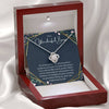 To A Wonderful Boss Love Knot Message Card Necklace, Boss Day Message, Boss Day Gift Ideas, Boss Lady Gift