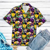 Tropical Purple Skull Hawaii Shirt