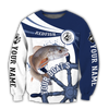 Custom name Redfish fishing boat team Catch and Release 3D Design print shirts