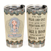 I'm Sage and Hood and Wish a Mufuka Would Tumbler Custom Yoga Tumbler Mandala Pattern Gifts for Yoga Lovers HN