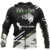 Men Hoodie Fishing bass camo