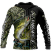Men Hoodie Fishaholic Bass Fishing camo unisex 3d all over printed shirts