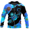 Aboriginal Naidoc Week 2021 Blue Turtle Lizard 3D design Summer shirts