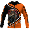 Men Racing Hoodie Orange Personalized Name Motorcycle Racing 3D All Over Printed Unisex Shirts Bikers And Beer