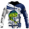 Custom name Mahi mahi fishing boat team Catch and Release 3D Design print shirts