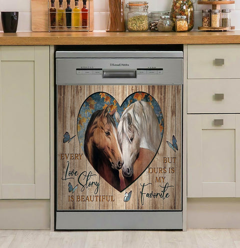 Horse Dishwasher Cover Every Love Story Is Beautiful But Ours Is My Favorite Horse Decor Kitchen Dishwasher Cover