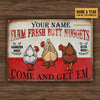 Personalized Chicken Nuggets Come Customized Classic Metal Signs