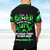 Xbox I'm a gamer not because I don't have life Baseball Shirt Custom TTM