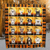Dog Halloween Quilt Blanket Comforter Bedding Home Decoration ND