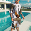 Rooster Clothing, Gift for Rooster lovers, Rooster Combo T Shirt Board Short 03, Rooster Men Beach Short Shirt Combo