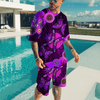 Men Shorts Aboriginal Naidoc Week 2021 Purple Butterflies Combo T-Shirt Short
