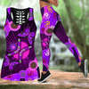 Aboriginal Naidoc Week 2021 Purple Butterflies Combo Legging Tank