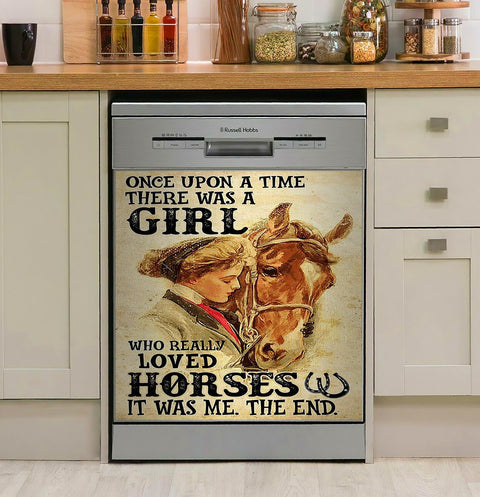 Horses Once Upton A Time Decor Kitchen Dishwasher Cover