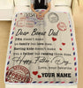 Bonus Mom Bonus Dad Fleece Blanket TXX