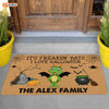 Personalized It's Freakin' Bats I Love Halloween Doormat Turtle Halloween Decorations Home Decor Mat HT