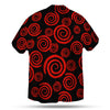 RED SPIRAL UNISEX HAWAIIAN SHIRT