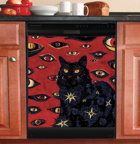 Trippy Psychedelic Art Hippie Dishwasher Cover Kitchen Decor Home Decor Ideas Housewarming Gift HT