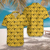 Hunting With Guns & Ducks Hawaiian Shirt Yellow Duck Hawaii Shirts Gifts for Duck Lovers