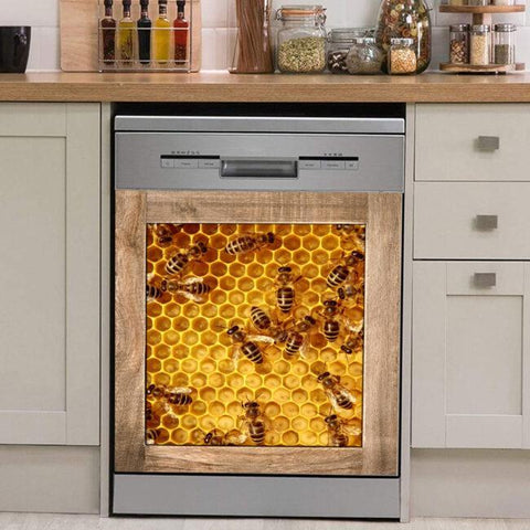 Bee Decor Kitchen Dishwasher Cover, Gift for Mom, Mothers Day gift