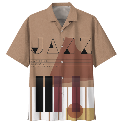 PIANO HAWAIIAN SHIRT 570401