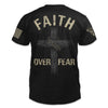 American Patriot Shirt Black Faith Over Fear
