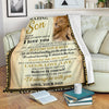 To My Amazing Son Lion Dad Sherpa Blanket