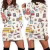 Back 2 School White Hoodie Dress