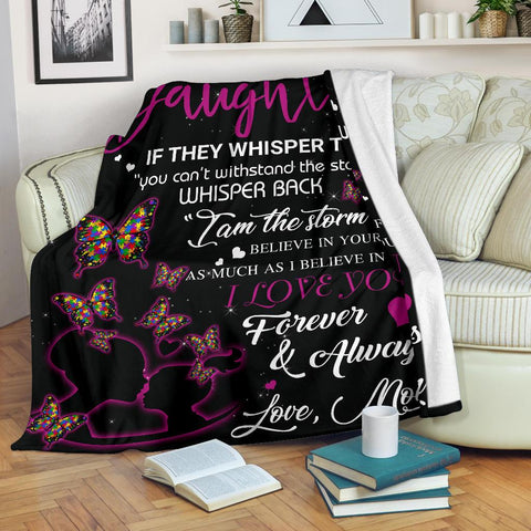 thanksgiving mom autism Fleece blanket