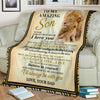 To My Amazing Son Lion Dad Sherpa Blanket