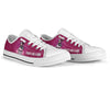 Flag Skull Canvas Shoes Fight Like A Girl Pink