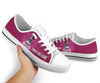 Flag Skull Canvas Shoes Fight Like A Girl Pink
