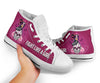 Flag Skull Canvas Shoes Fight Like A Girl Pink