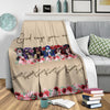 Mexican Skull Girls Sherpa Blanket Pil