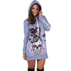 Violet FLAG Skull Hoodie Dress