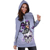 Violet FLAG Skull Hoodie Dress